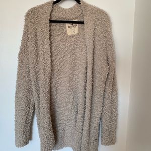 Hollister Long Fuzzy Cardigan 